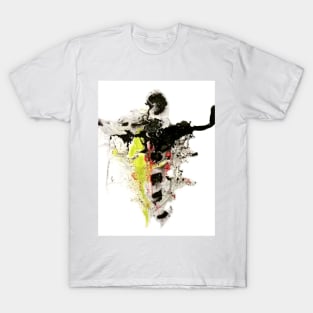 Liquid Dancer mixed media painting LD9382 T-Shirt